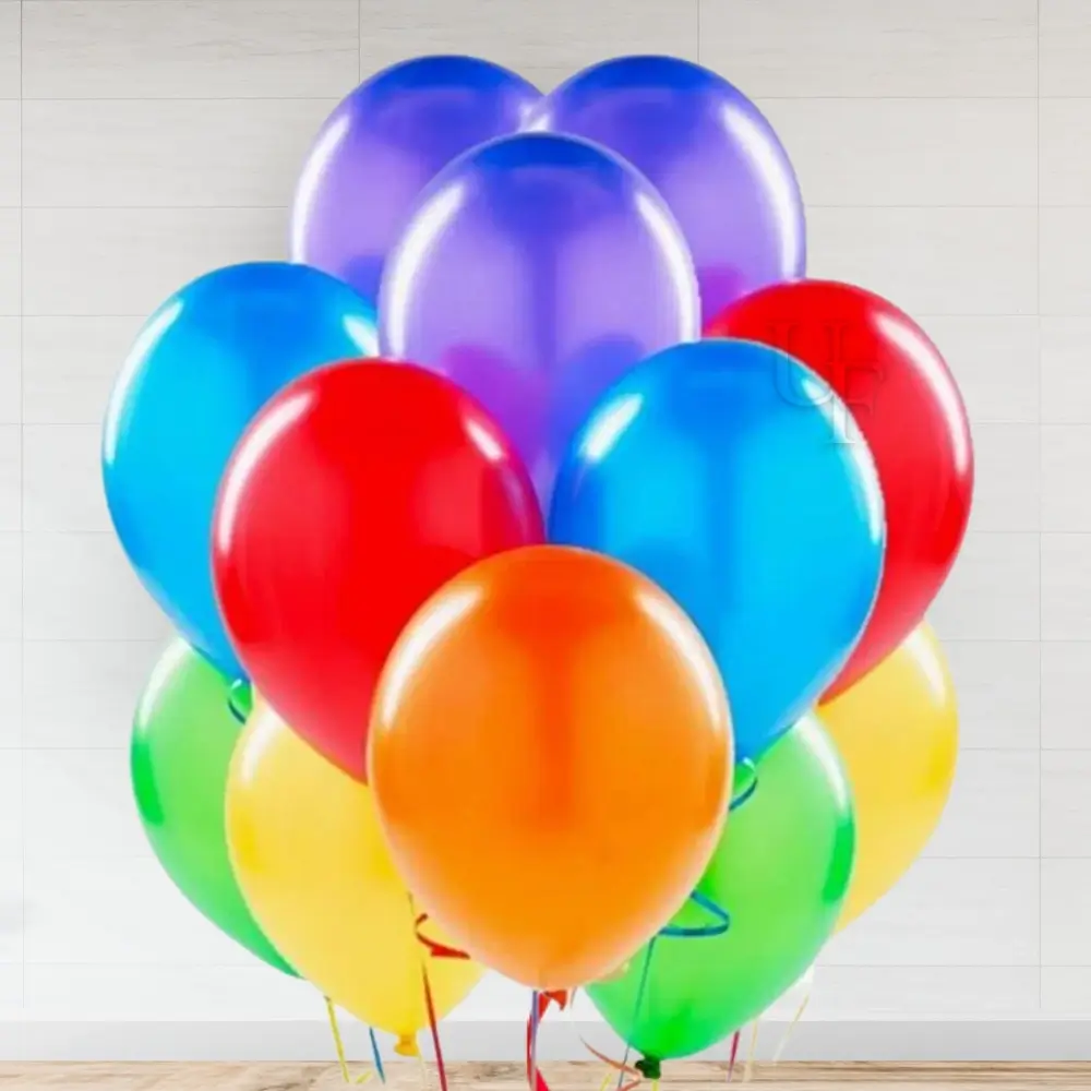 12 pieces of mix colours latex balloons