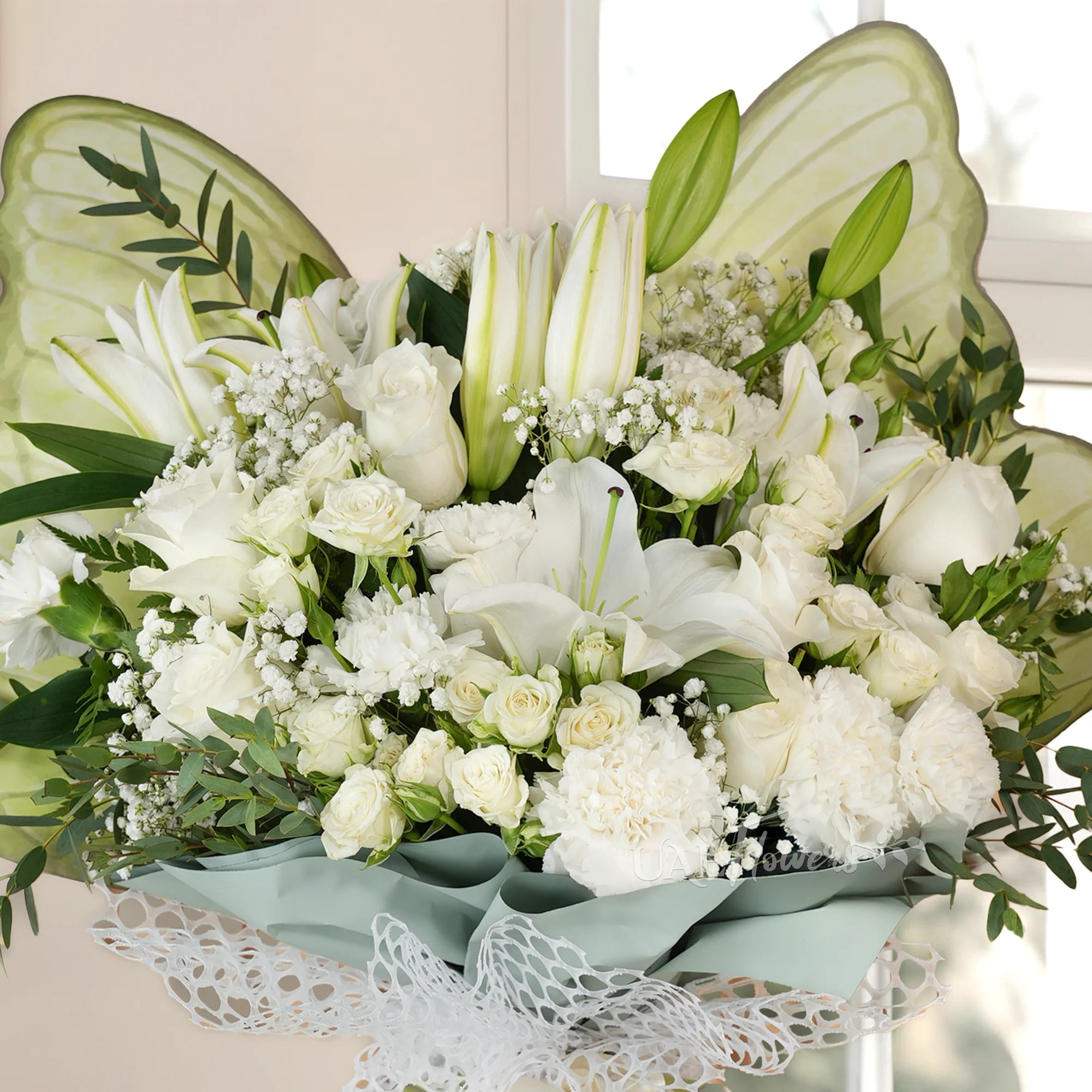 Butterfly shaped bouquet
